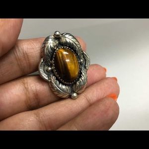 Tiger eye native ring